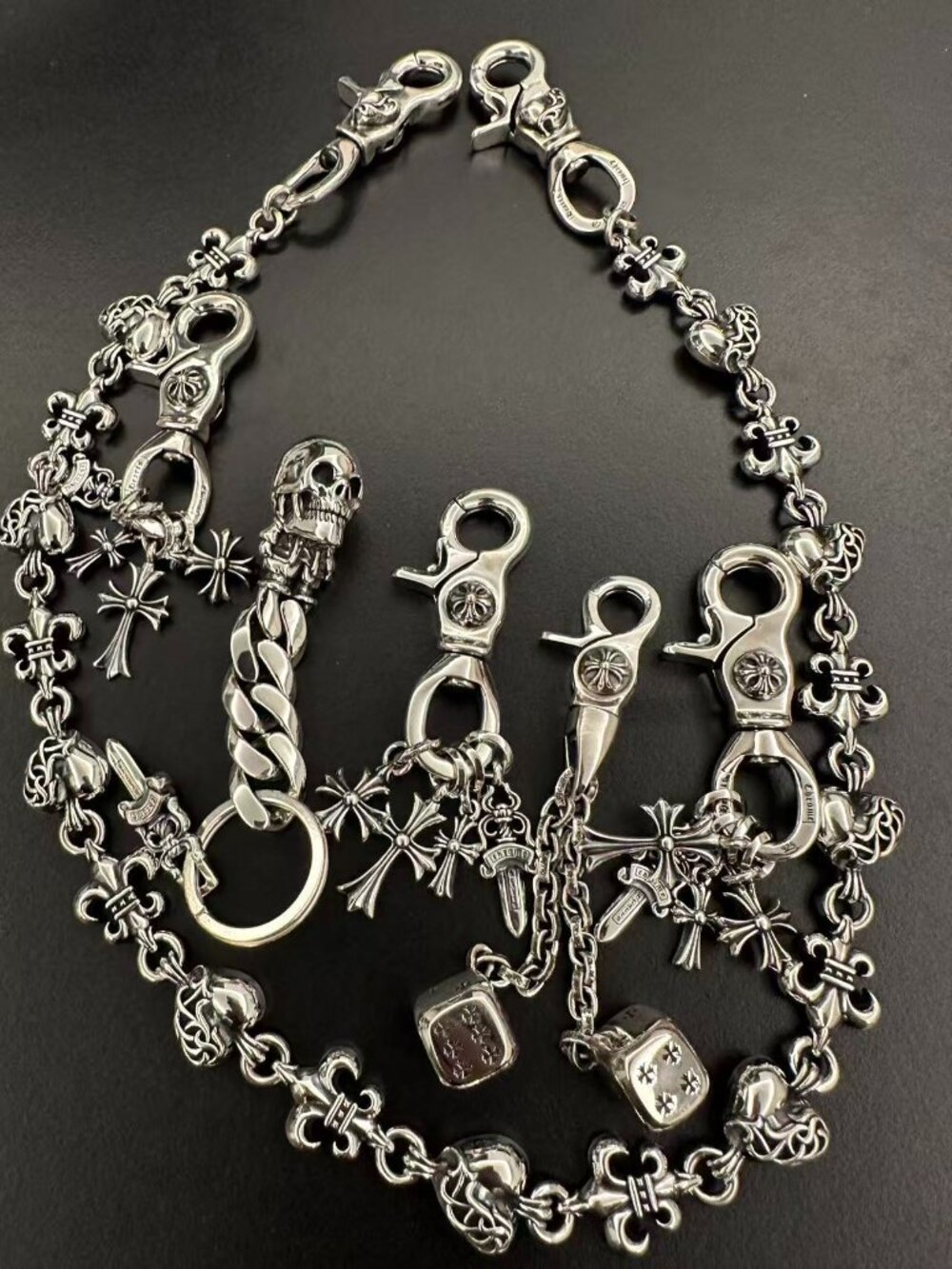 Chrome Hearts wallet chain key ring